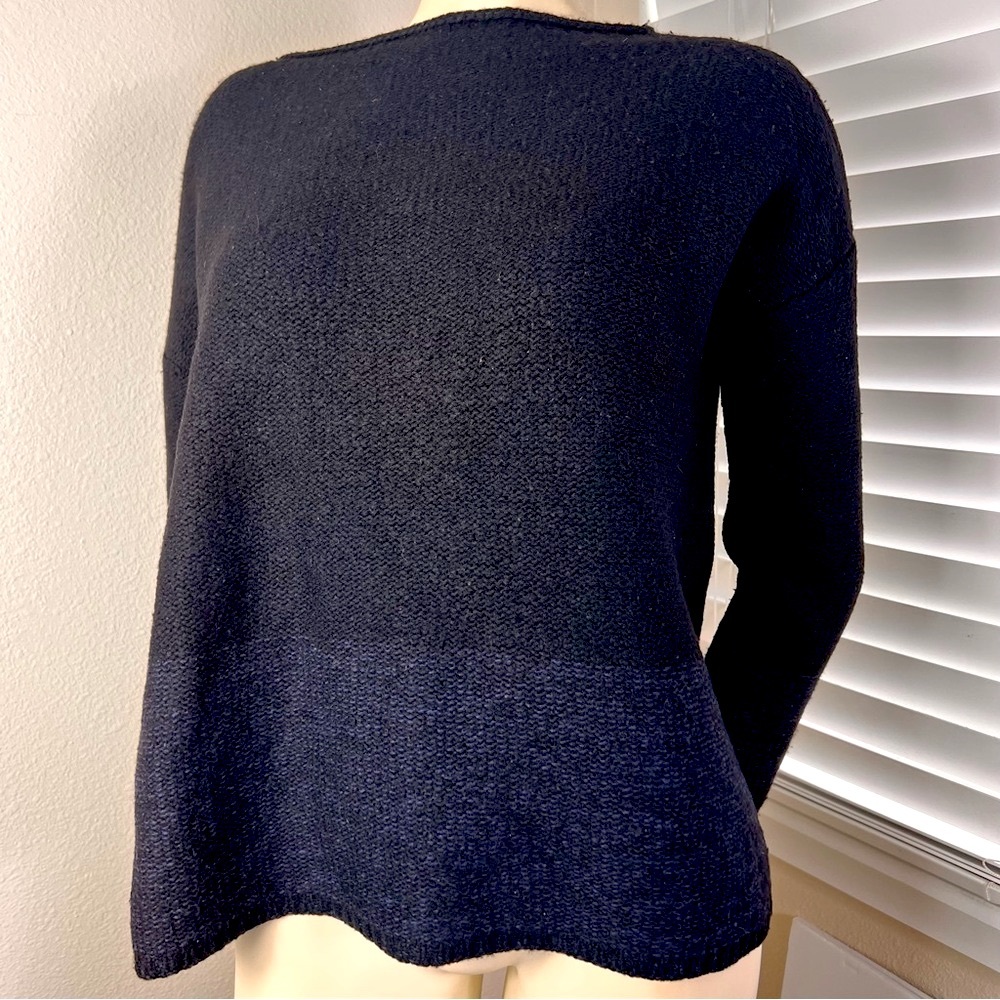 Vince Women’s Colorblock Wool Cashmere Silk Blend Sweater Size Med Winter